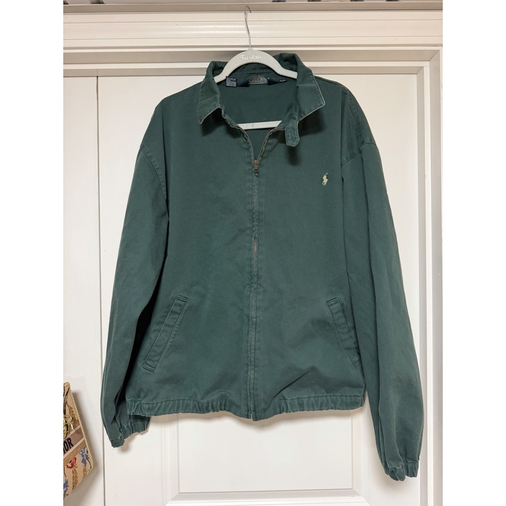 Vintage Polo Ralph Lauren Harrington bomber jacket, Moss/Hunter Green, Men's XXL